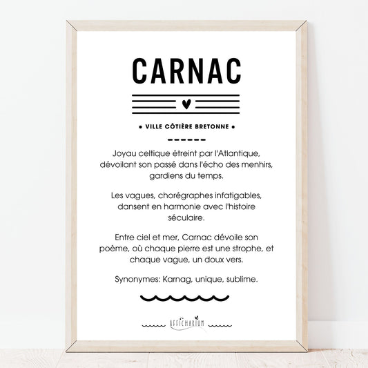 affiche carnac description poetique